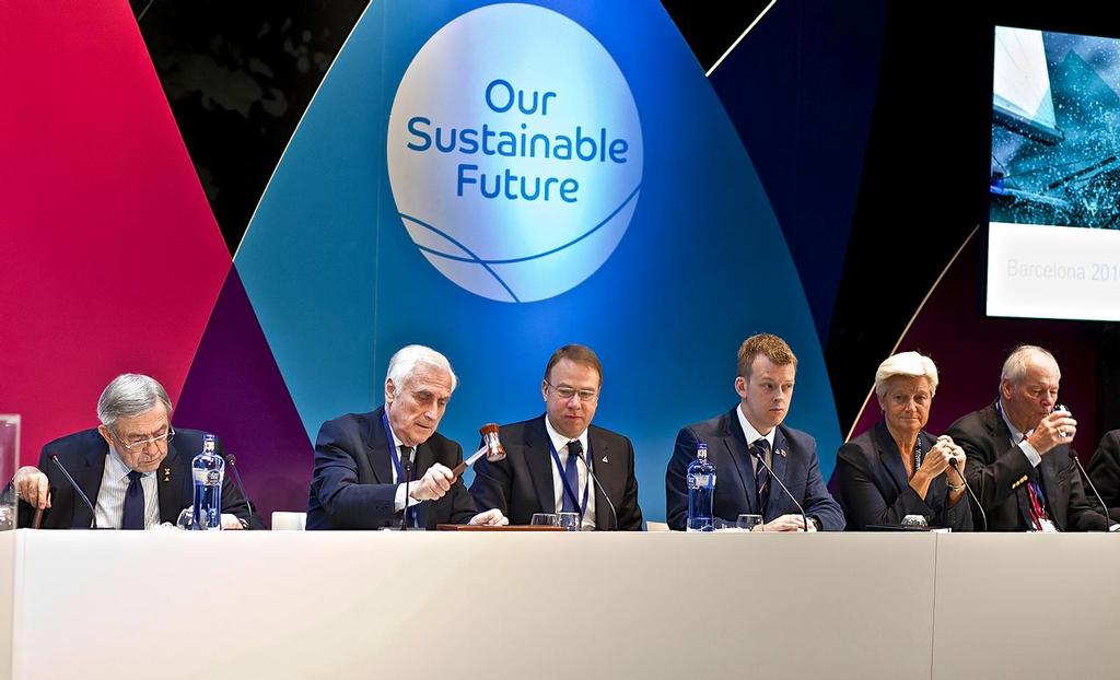 Outgoing President Carlo Croce - World Sailing General Assembly, Barcelona - November 2016 © Laura Carrau / World Sailing